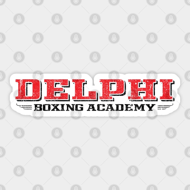 Delphi Boxing Academy (Variant) Sticker by huckblade